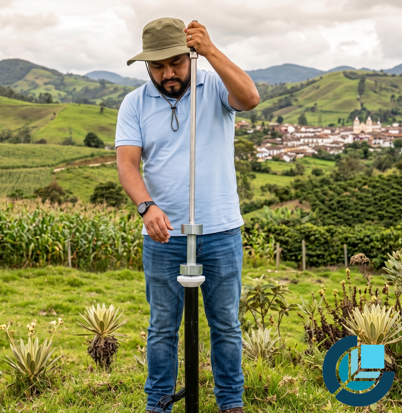 Instalación de sensor TEROS-54 en campo